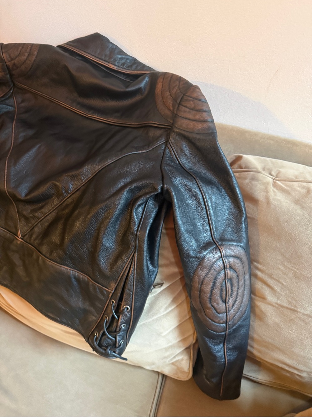 Prada Black Leather Bomber Jacket with Silver Hardware - Picture 7 of 10